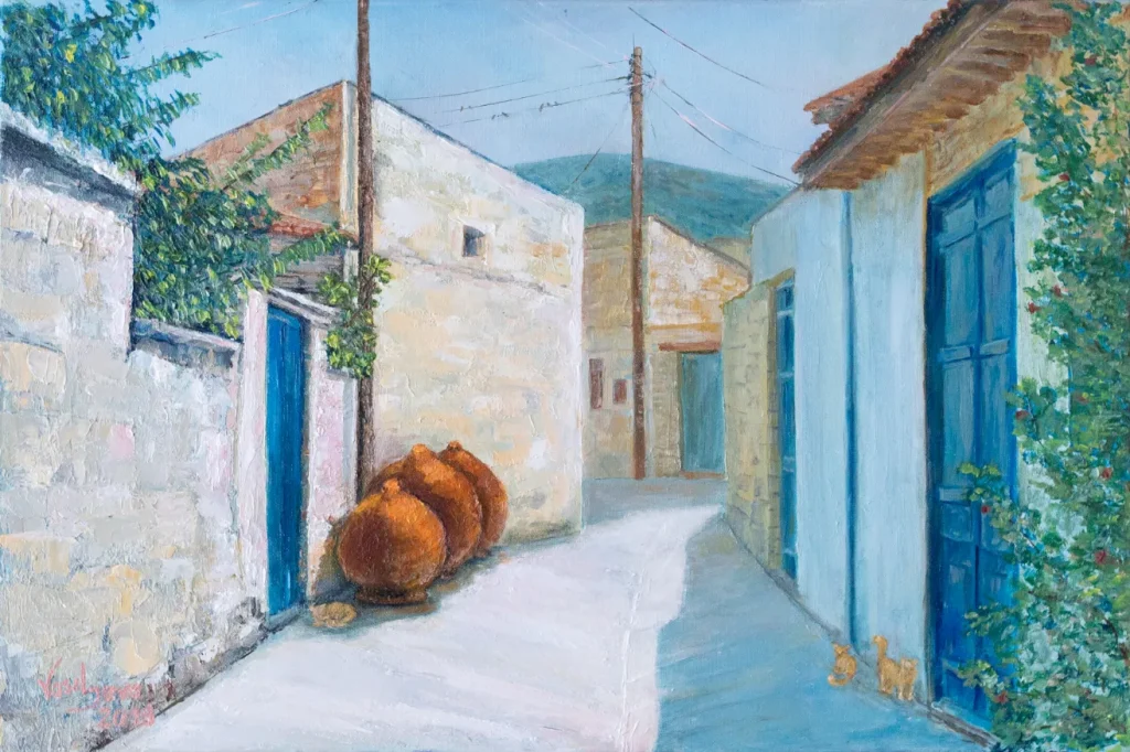 Art Vasiljeva fine art paintings and prints - Omodos Cyprus